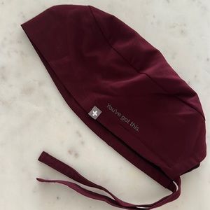 Figs Burgundy Scrub Surgical Cap